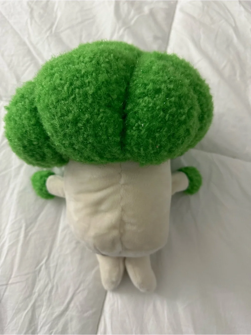 Plush Green Broccoli Stem Decorative Pillow - Soft Home Accent